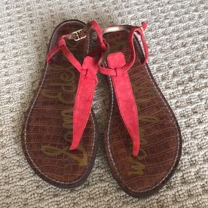 Red Sam Edelman sandals